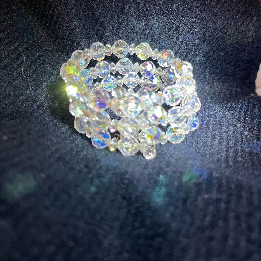 Crystal Beaded Bracelet vintage - Picture 13 of 17